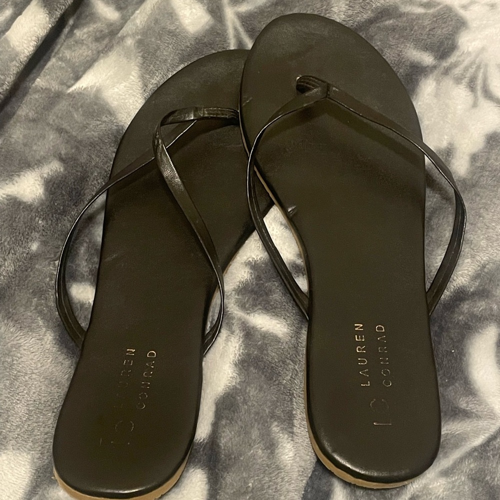 Size 10 black womens sandals